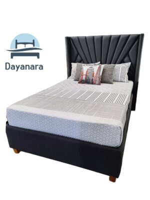 3 Box Tarima Oscura Cisne Brazaso Rectos 1.5 plazas