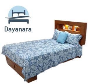 Cama1.5Espacio Camara de Madera Natural Tornillo 1.5 plazas