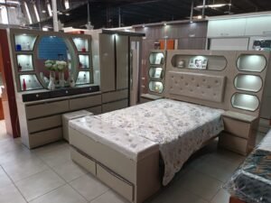 Juego de dormitorio beige 2 plazas